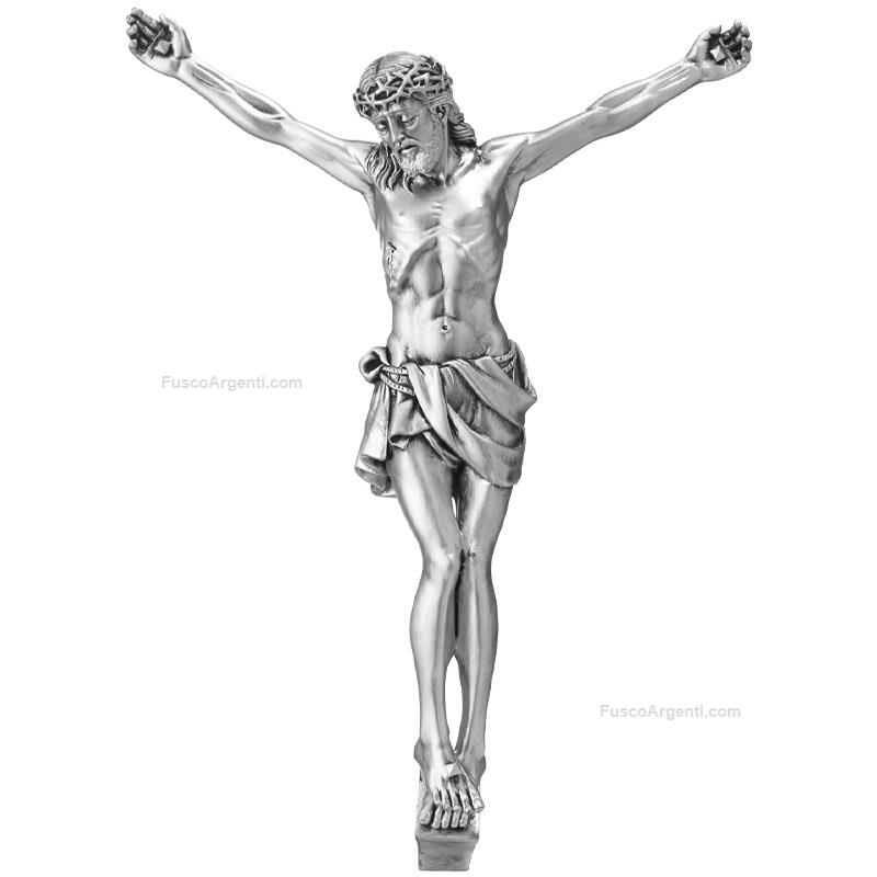 valenti & co. silver satin crucifix