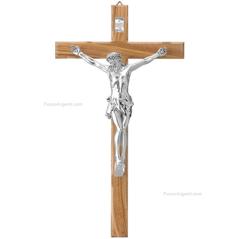 valenti & co. silver coated crucifix