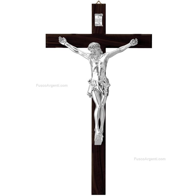 valenti & co. silver coated crucifix