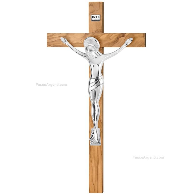 valenti & co. silver coated crucifix