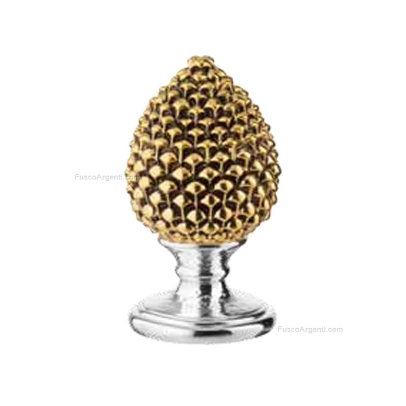 valenti & co. mini pinecone silver base
