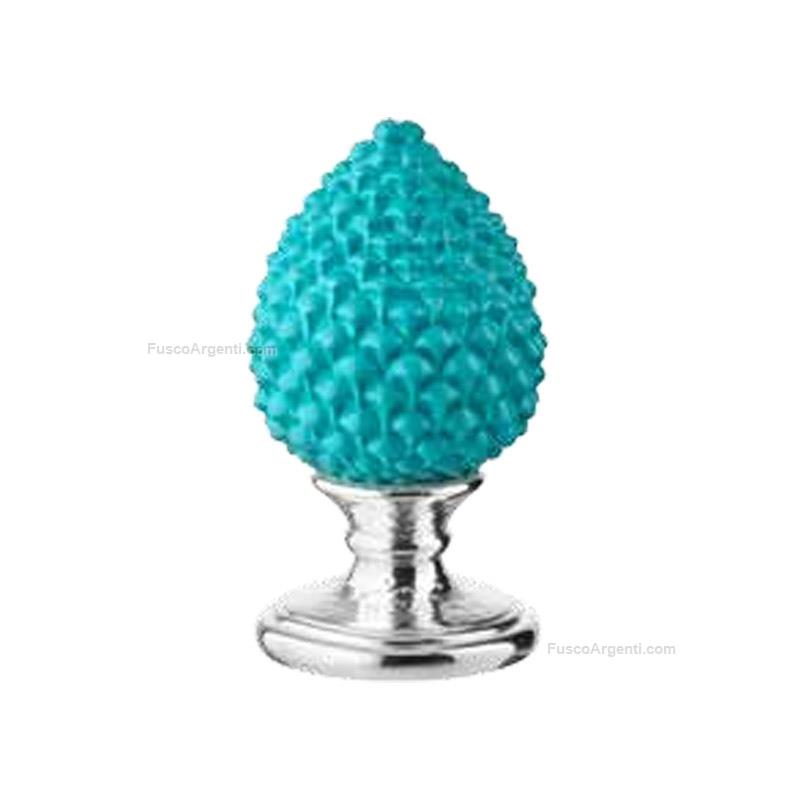 valenti & co. mini pinecone silver base