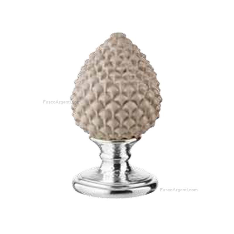 valenti & co. mini pinecone silver base