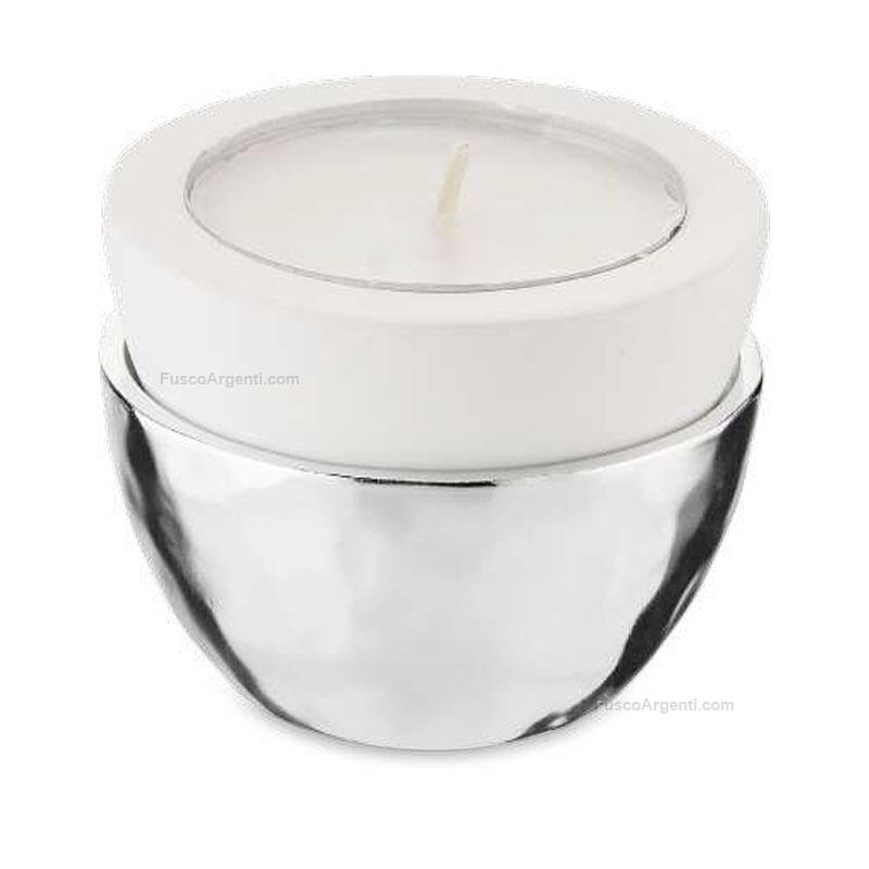 valenti & co. porta candela base argento
