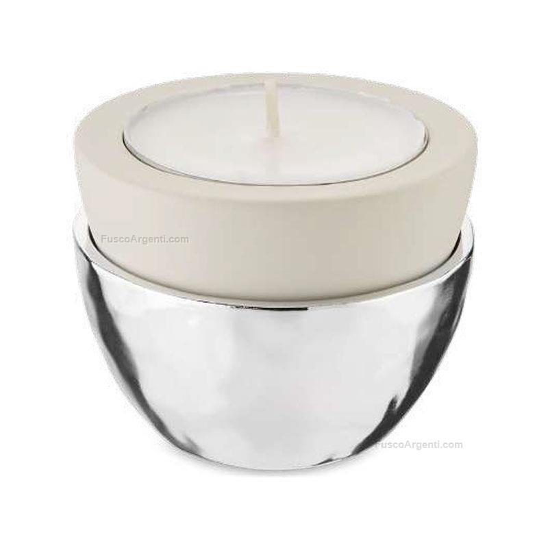 valenti & co. porta candela base argento