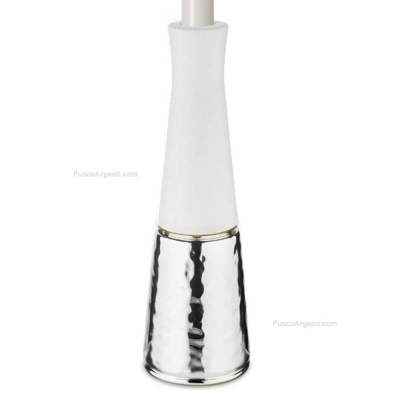 valenti & co. porta candela base argento