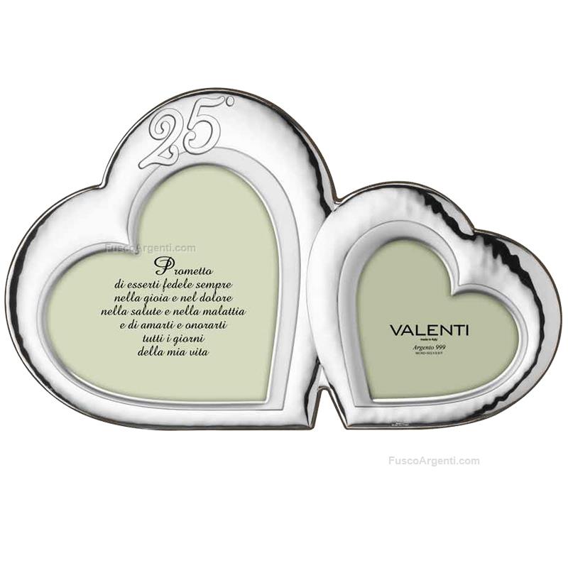 valenti & co. heart shape double photoframe