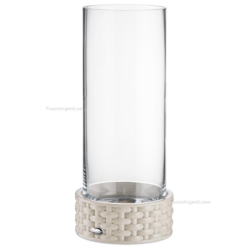 valenti & co. vase with base wickerwork