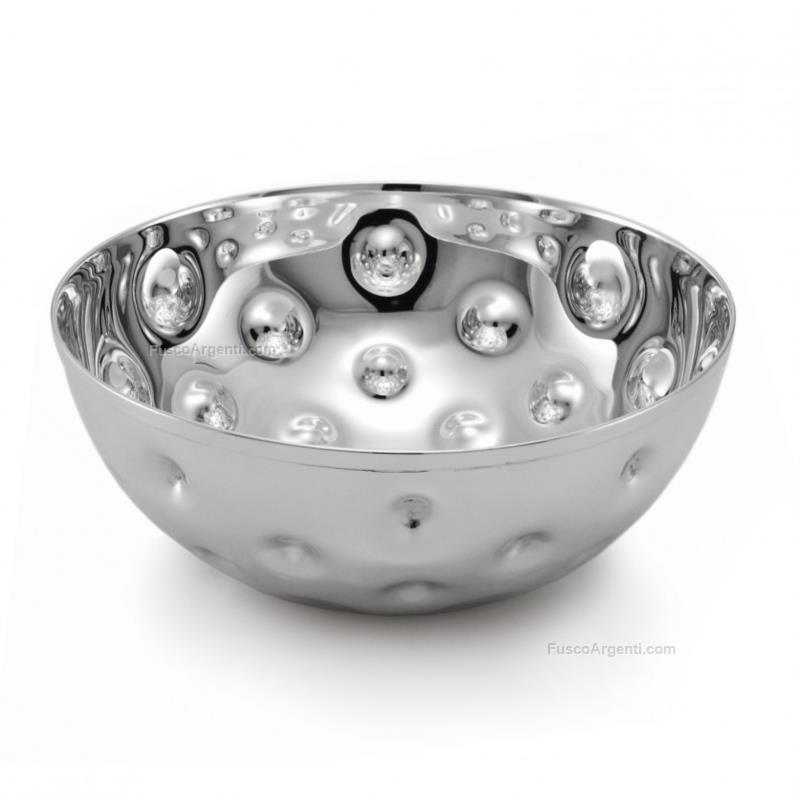 zaramella silver bowl pois