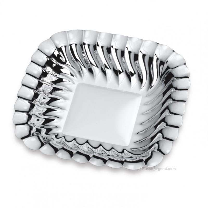 zaramella squared silver bowl