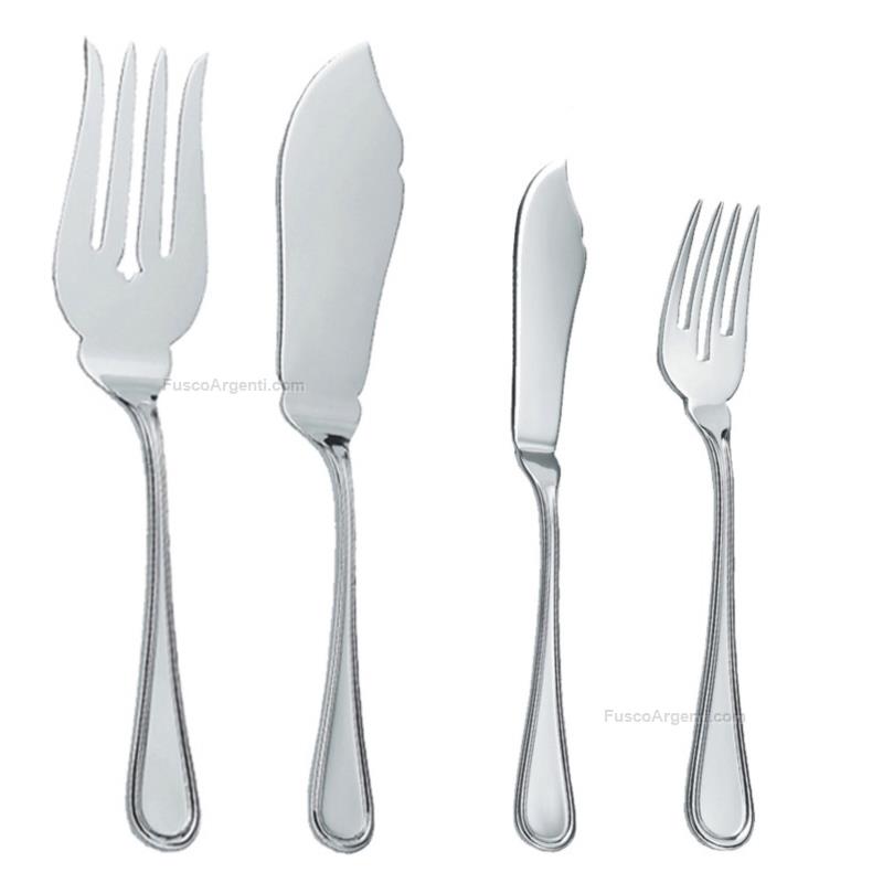 Fish complete cutlery set english style zaramella 26 pieces - 12 people 800  silver complete fish cutlery set english za6291-mbl silverware full cutlery  sets cutlery special price