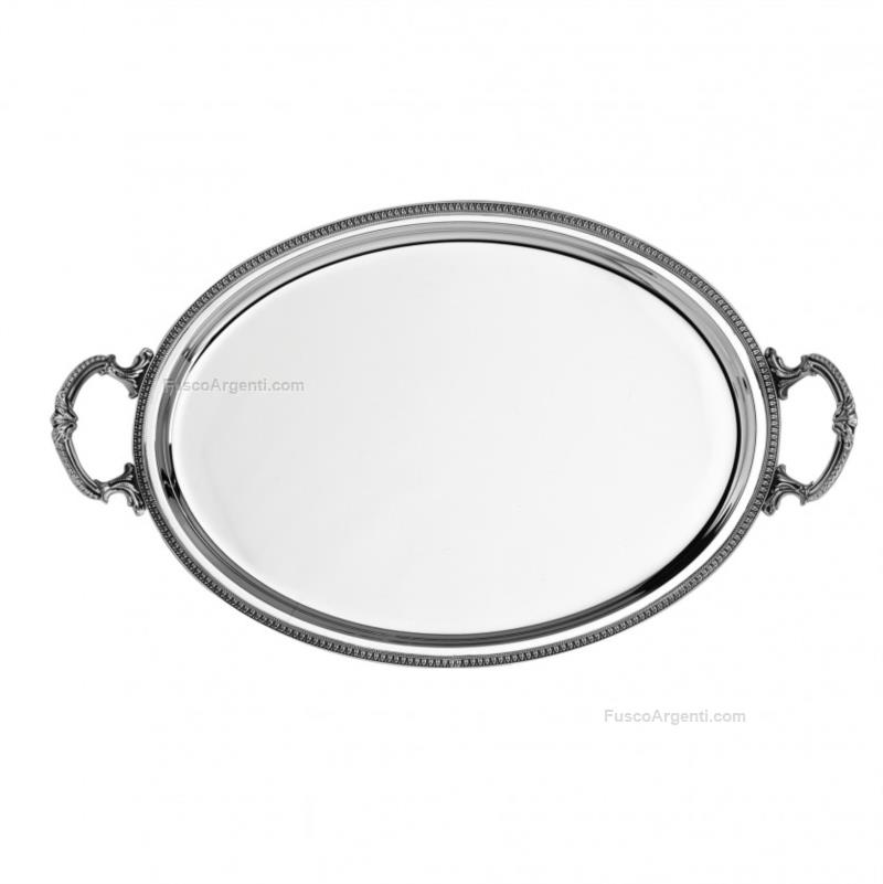 zaramella silver tray with handles