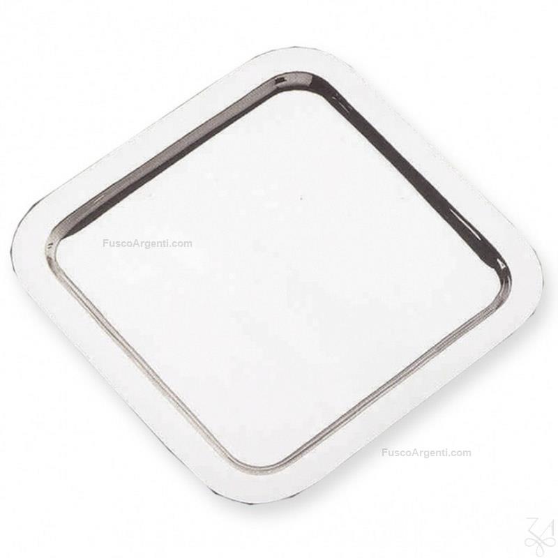 zaramella squared silver tray