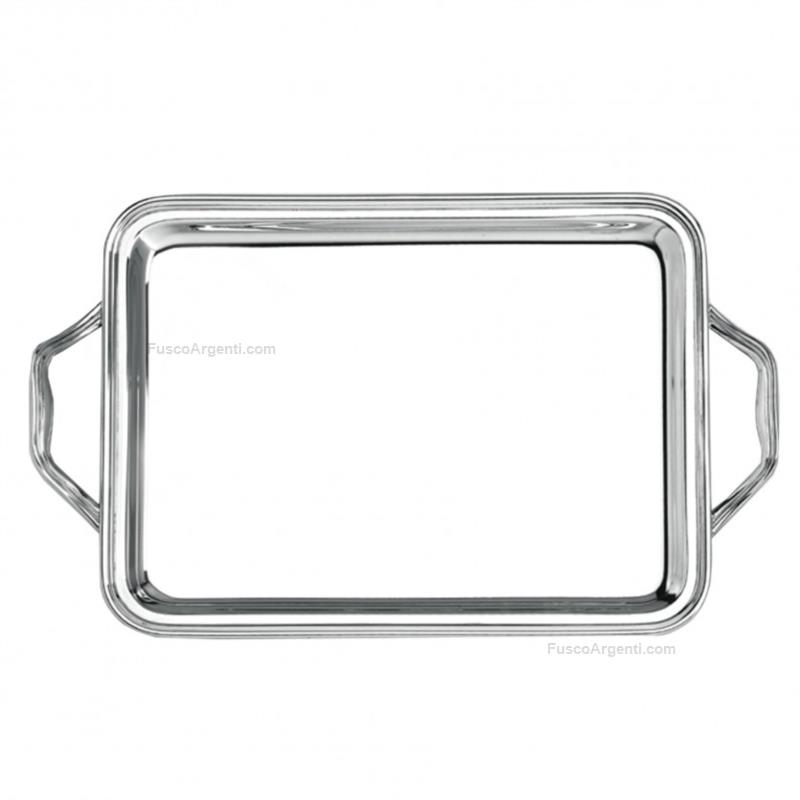 zaramella rectangular tray with handles