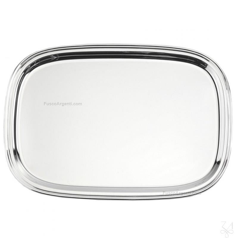 zaramella stadium shape silver tray
